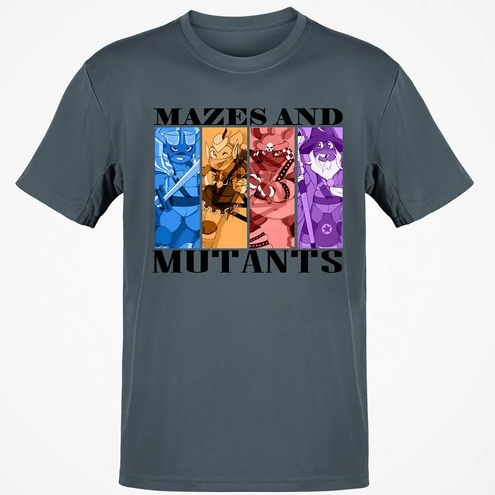Mazes & Mutants Classic Unisex T-Shirt - Charcoal - 3