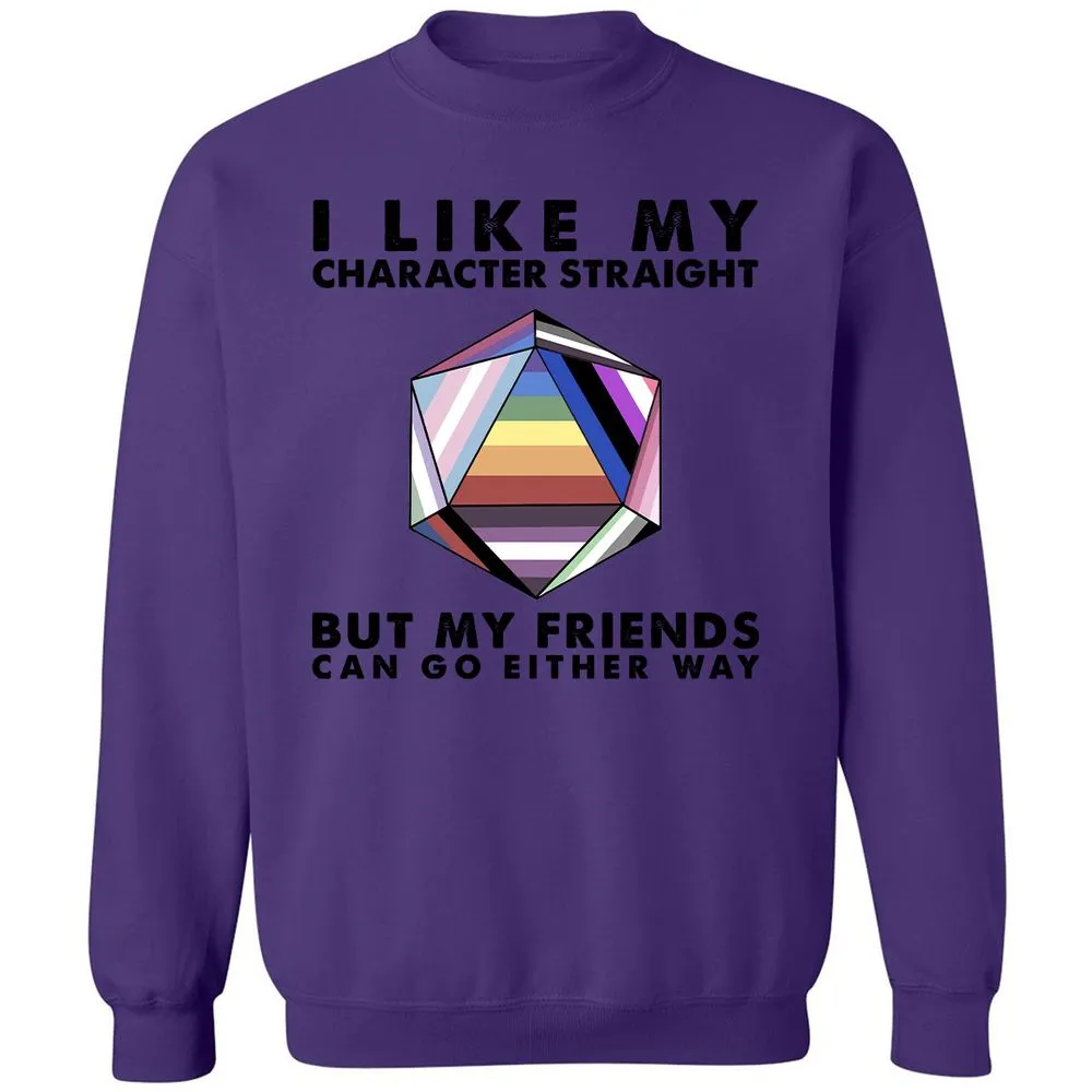 My Character Straight But Friends Can Go Either Way - Purple - 6