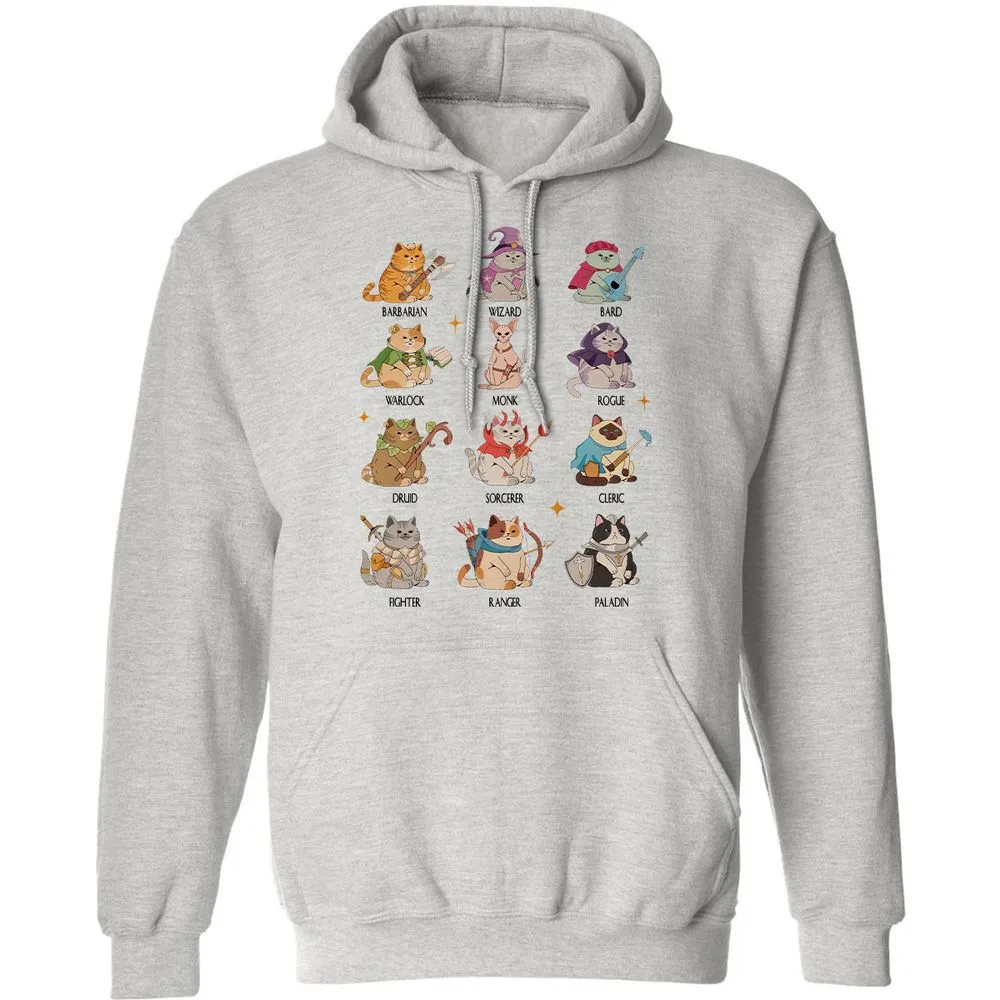 Dungeons And Cats Classic Unisex Hoodie - Ash - 2
