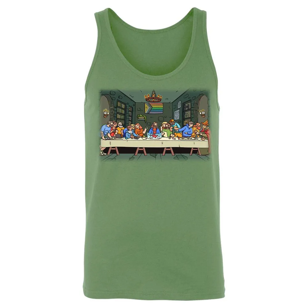 DnD Characters Pride Themed The Last Supper Shirt Unisex Jersey Tank - Leaf - 10