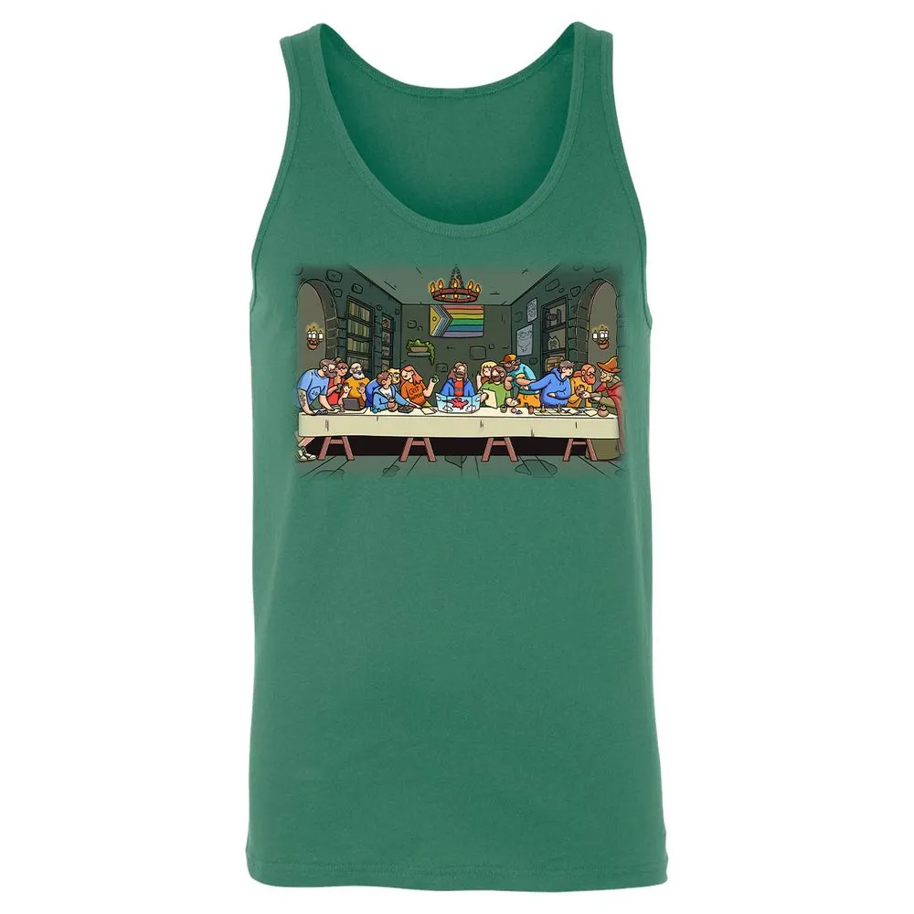 DnD Characters Pride Themed The Last Supper Shirt Unisex Jersey Tank - Kelly - 9