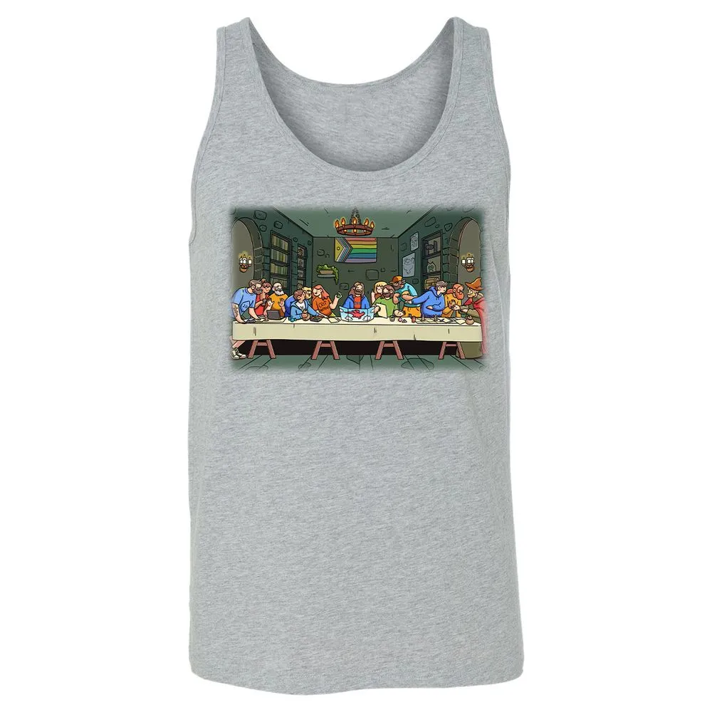 DnD Characters Pride Themed The Last Supper Shirt Unisex Jersey Tank - Athletic Heather - 4