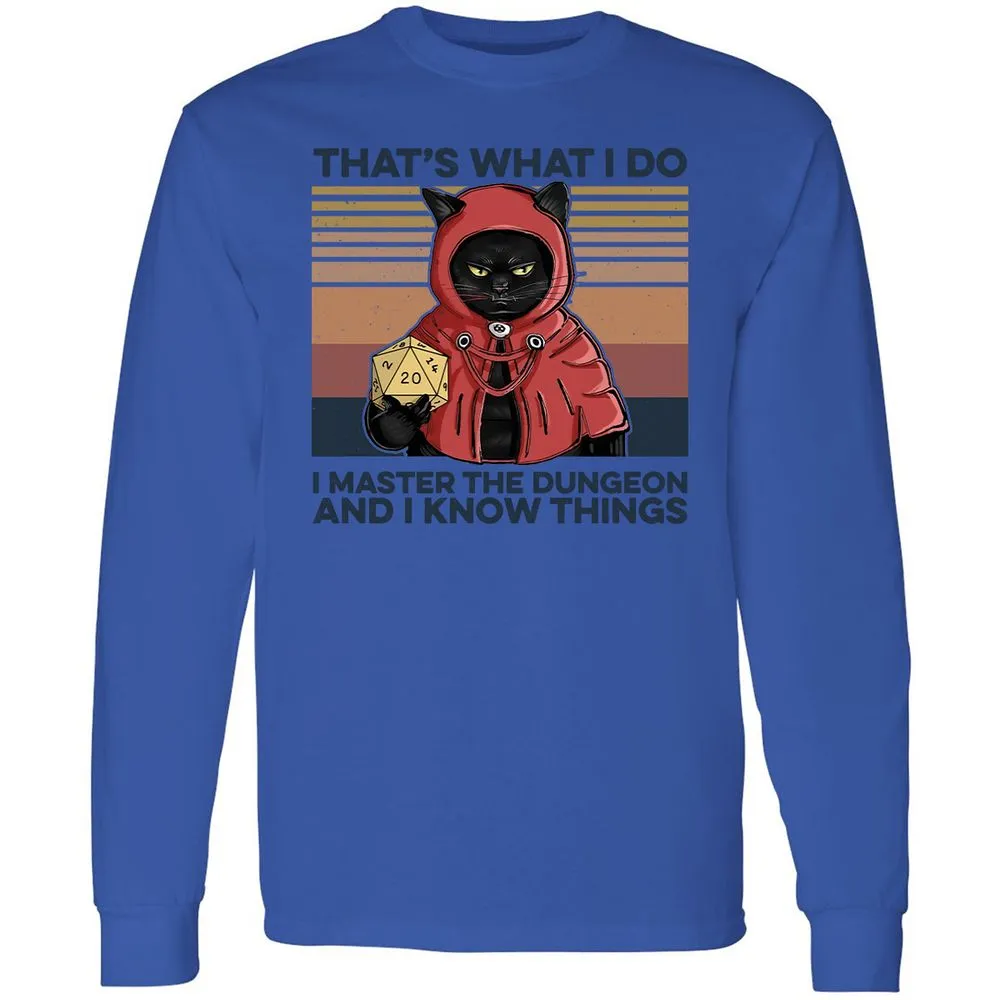 I Master The Dungeons Long Sleeve T-Shirt - Royal - 4