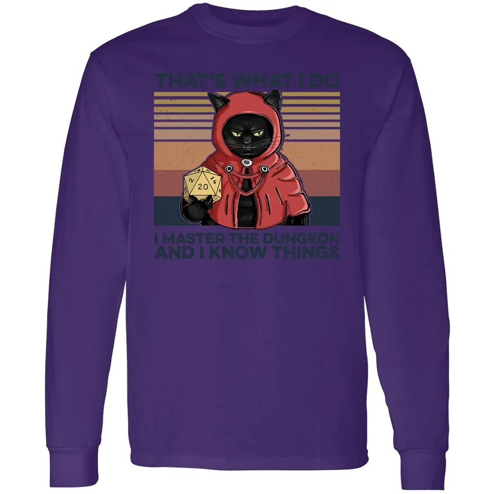 I Master The Dungeons Long Sleeve T-Shirt - Purple - 13