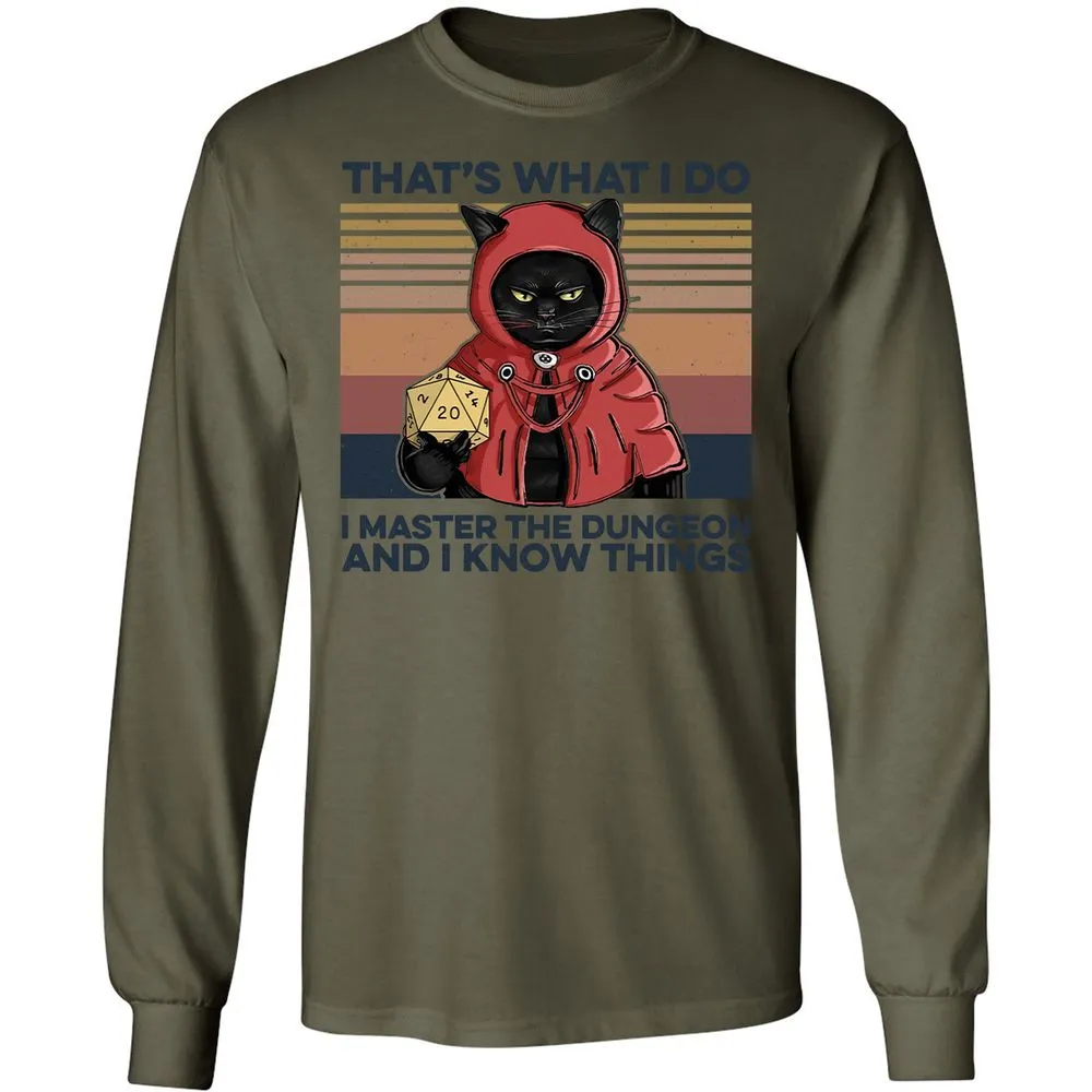 I Master The Dungeons Long Sleeve T-Shirt - Military Green - 7