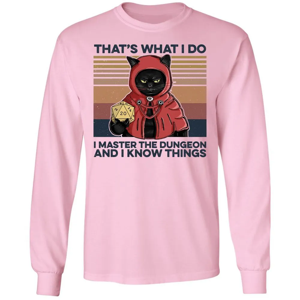 I Master The Dungeons Long Sleeve T-Shirt - Light Pink - 3
