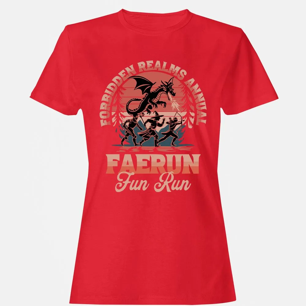 Faerun Fun Run Women's T-Shirt - Red - 13