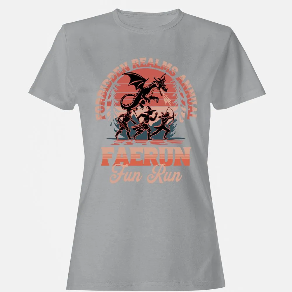 Faerun Fun Run Women's T-Shirt - Sport Grey - 15