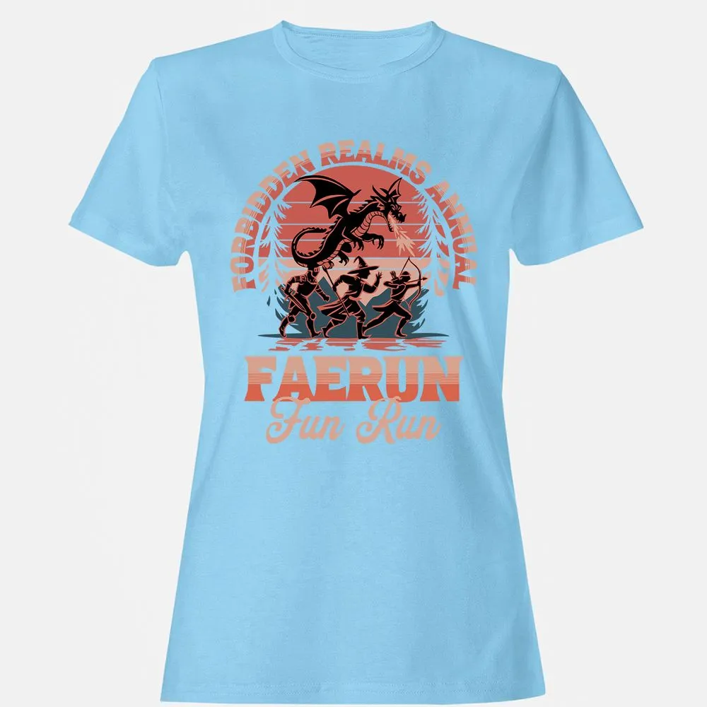 Faerun Fun Run Women's T-Shirt - Light Blue - 8