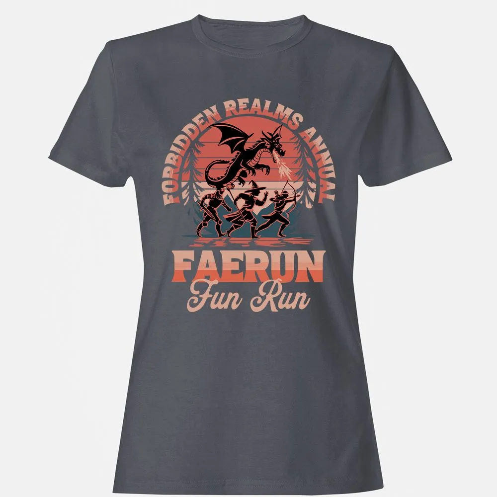 Faerun Fun Run Women's T-Shirt - Dark Heather - 5