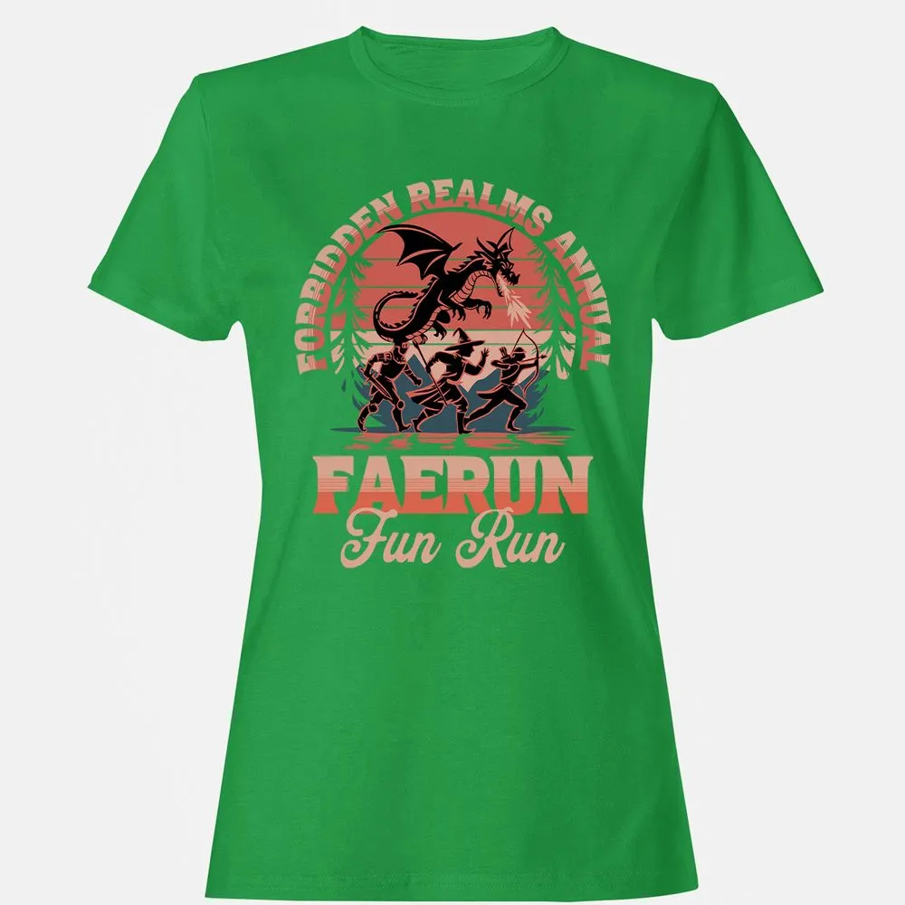 Faerun Fun Run Women's T-Shirt - Irish Green - 7