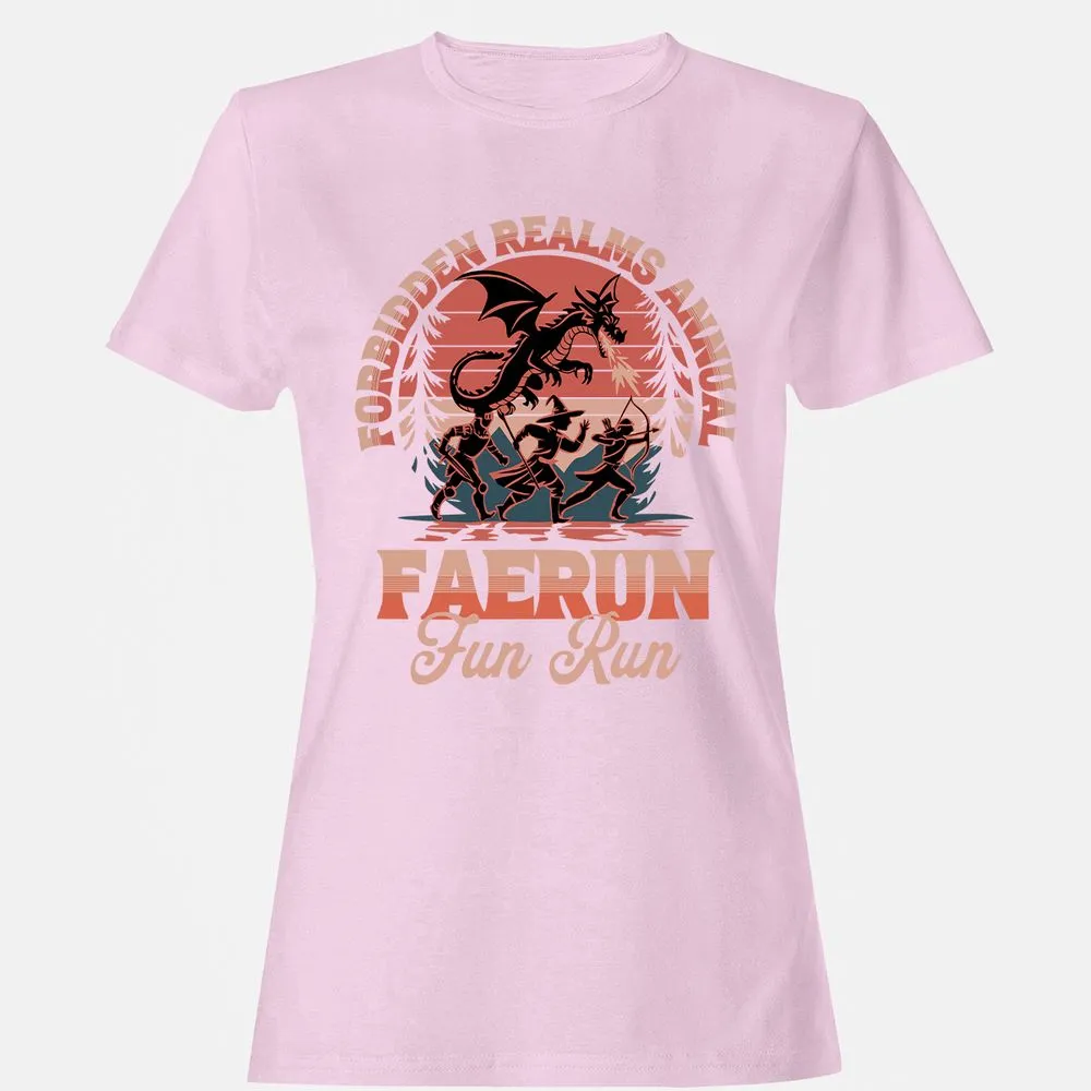 Faerun Fun Run Women's T-Shirt - Light Pink - 9