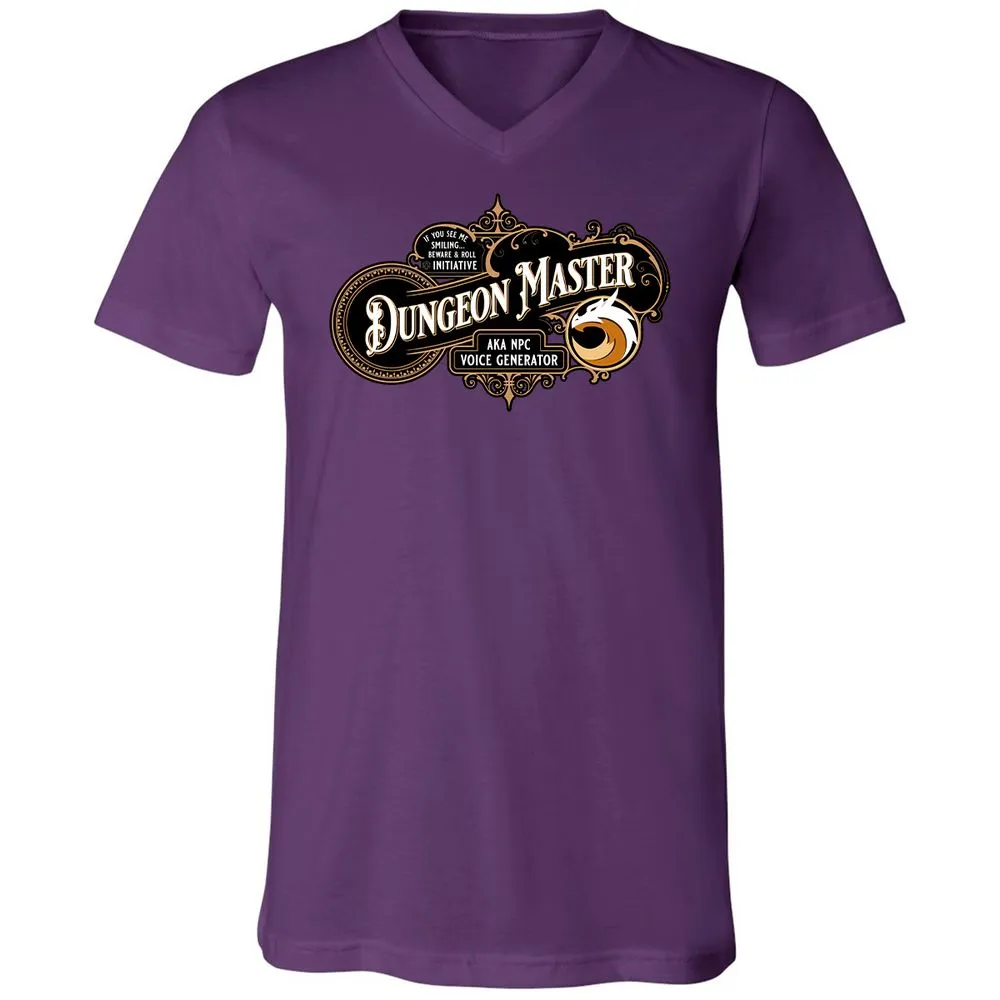 Dungeon Master Unisex V-Neck T-Shirt - Team Purple - 9