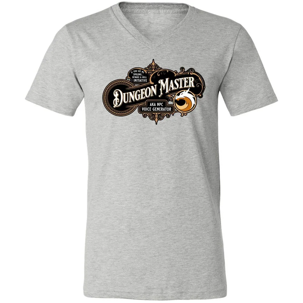 Dungeon Master Unisex V-Neck T-Shirt - Athletic Heather - 7
