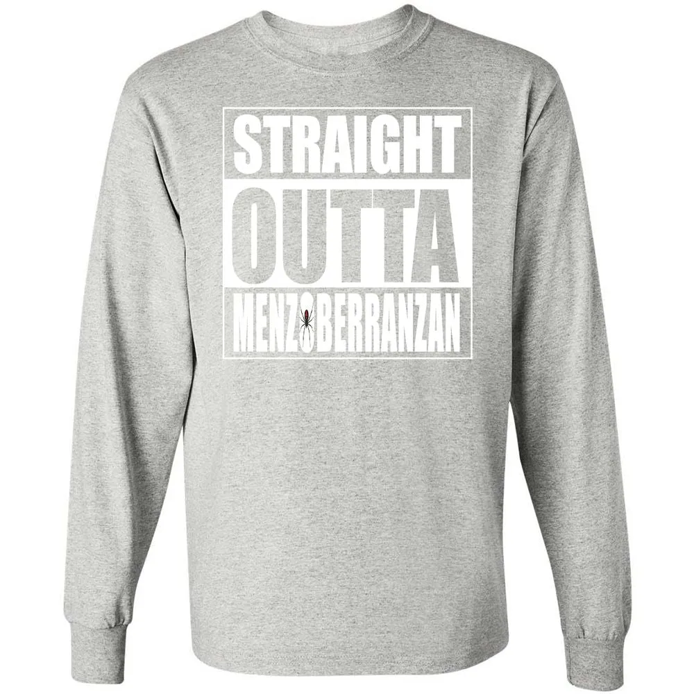 Straight Outta Menzoberranzan Long Sleeve T-Shirt - Ash - 7