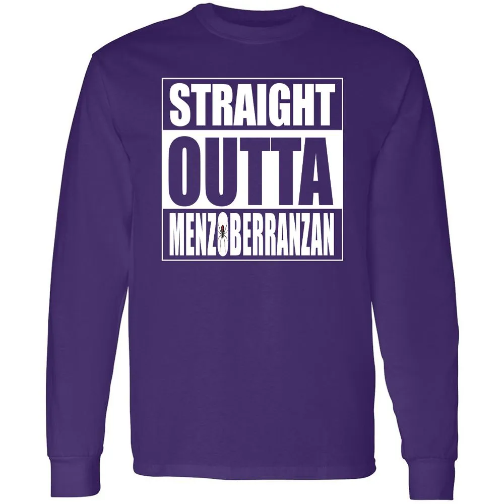 Straight Outta Menzoberranzan Long Sleeve T-Shirt - Purple - 13