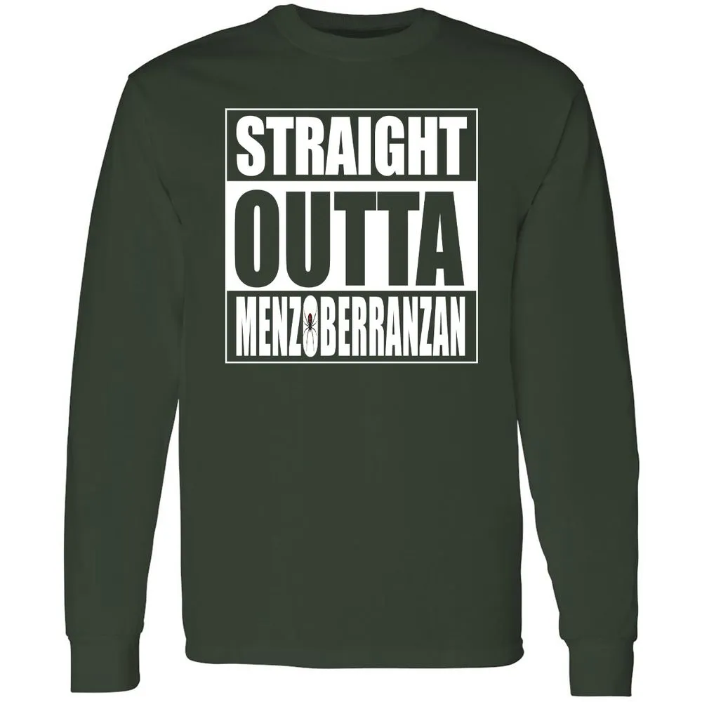 Straight Outta Menzoberranzan Long Sleeve T-Shirt - Forest Green - 4