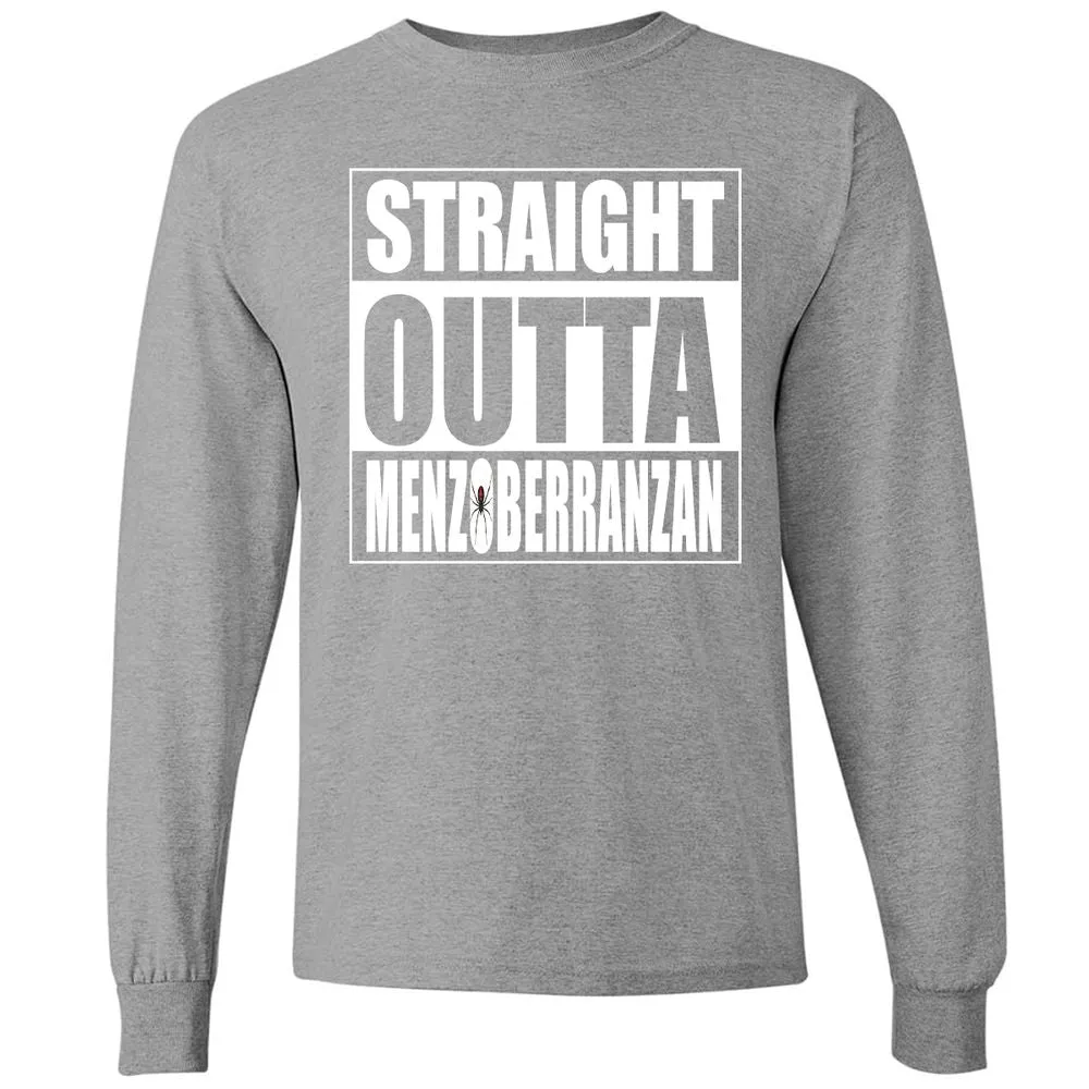 Straight Outta Menzoberranzan Long Sleeve T-Shirt - Graphite Heather - 6