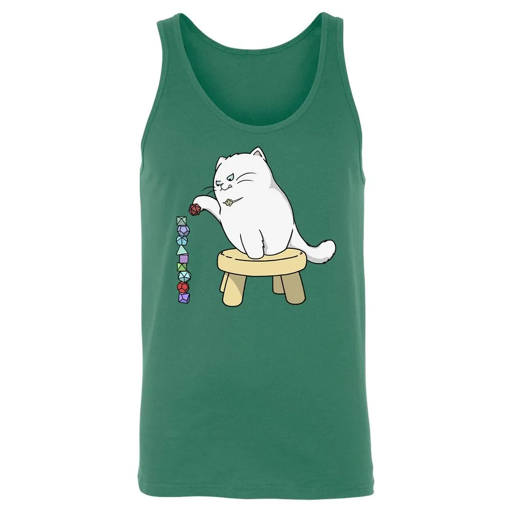 Cat Stacking Dice Unisex Jersey Tank - Kelly - 9