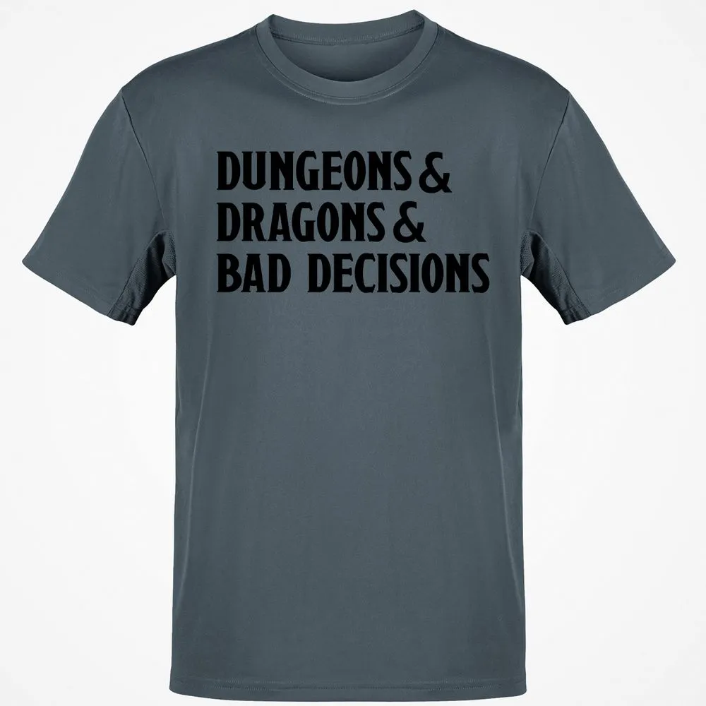 Bad Decisions Classic Unisex T-Shirt - Charcoal - 3