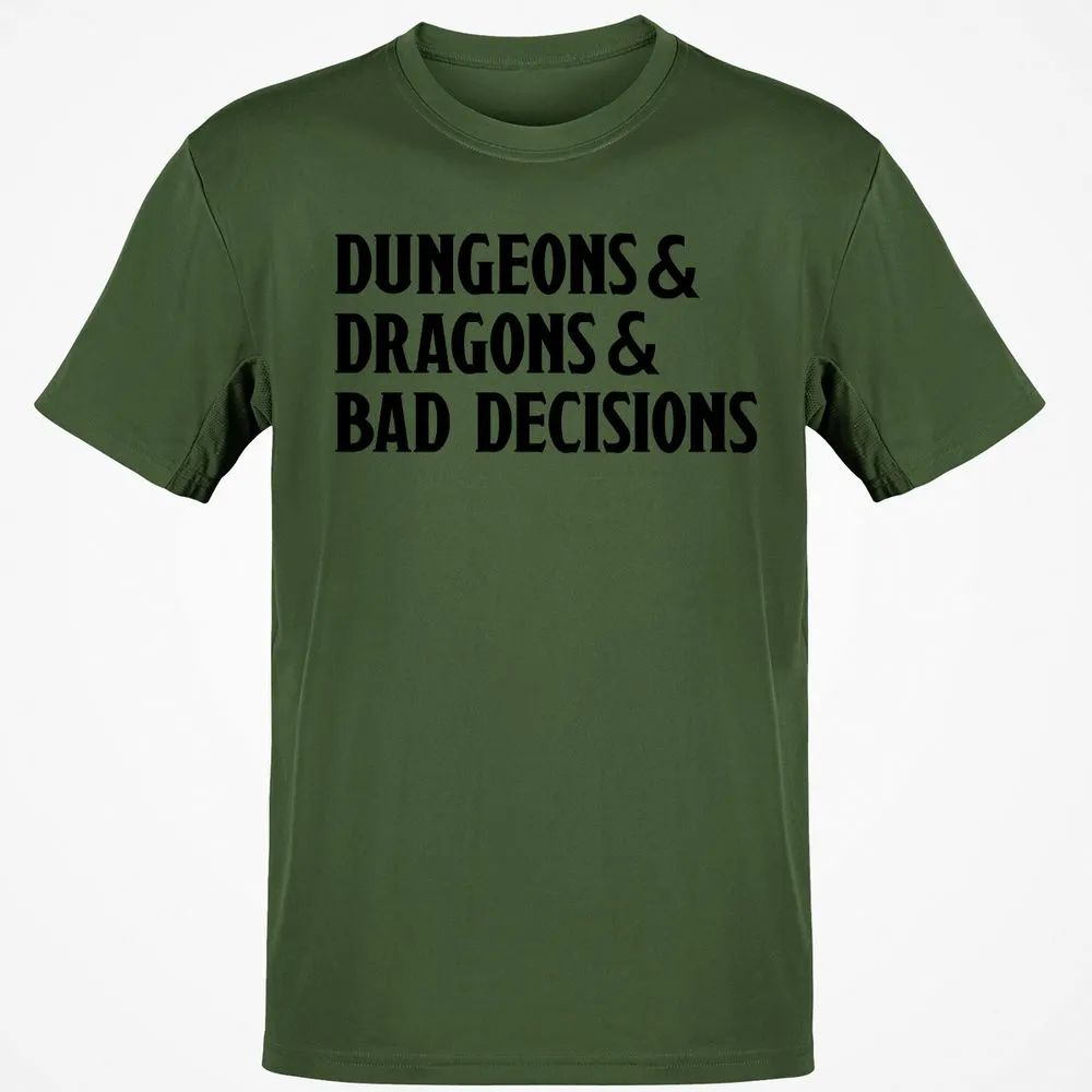 Bad Decisions Classic Unisex T-Shirt - Military Green - 6