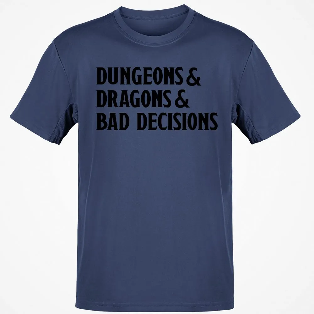 Bad Decisions Classic Unisex T-Shirt - Navy - 7