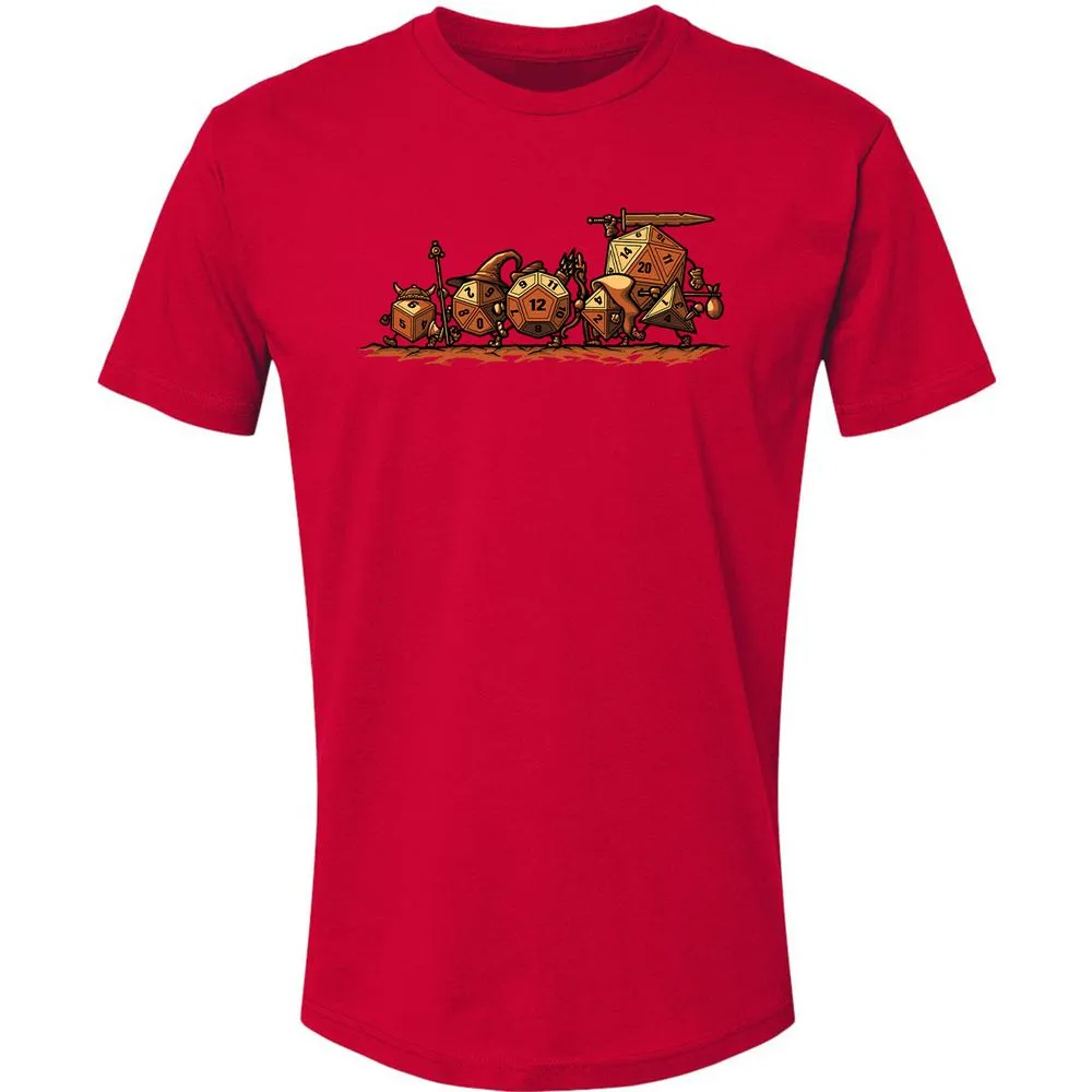 Fellowship Of The Dices Premium Unisex T-Shirt - Red - 6