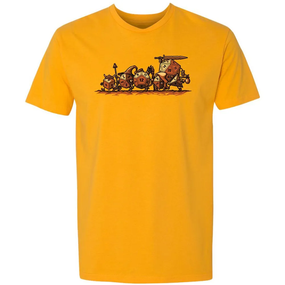 Fellowship Of The Dices Premium Unisex T-Shirt - Gold - 12