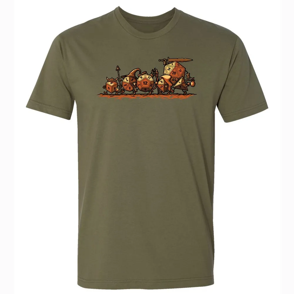 Fellowship Of The Dices Premium Unisex T-Shirt - Military Green - 5
