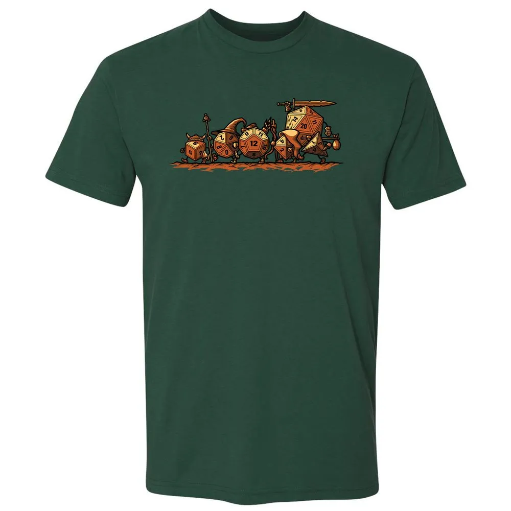 Fellowship Of The Dices Premium Unisex T-Shirt - Forest Green - 13