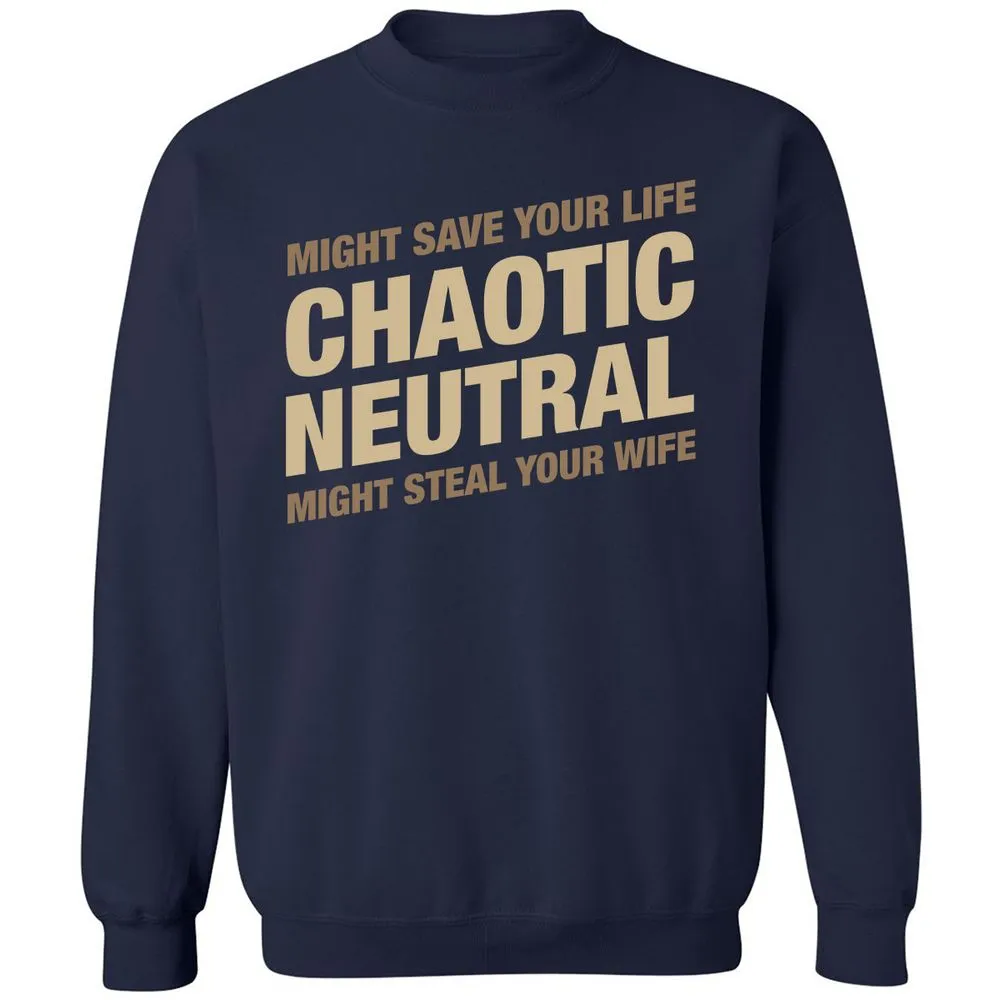 Might Save Your Life Might Steal Your Wife Classic Unisex Sweatshirt - Navy - 2