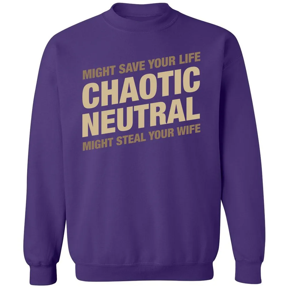 Might Save Your Life Might Steal Your Wife Classic Unisex Sweatshirt - Purple - 6