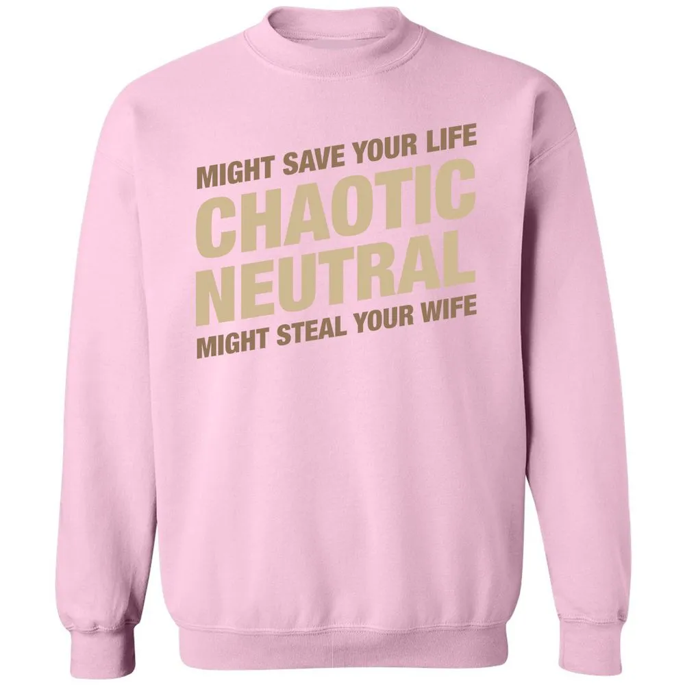 Might Save Your Life Might Steal Your Wife Classic Unisex Sweatshirt - Light Pink - 3