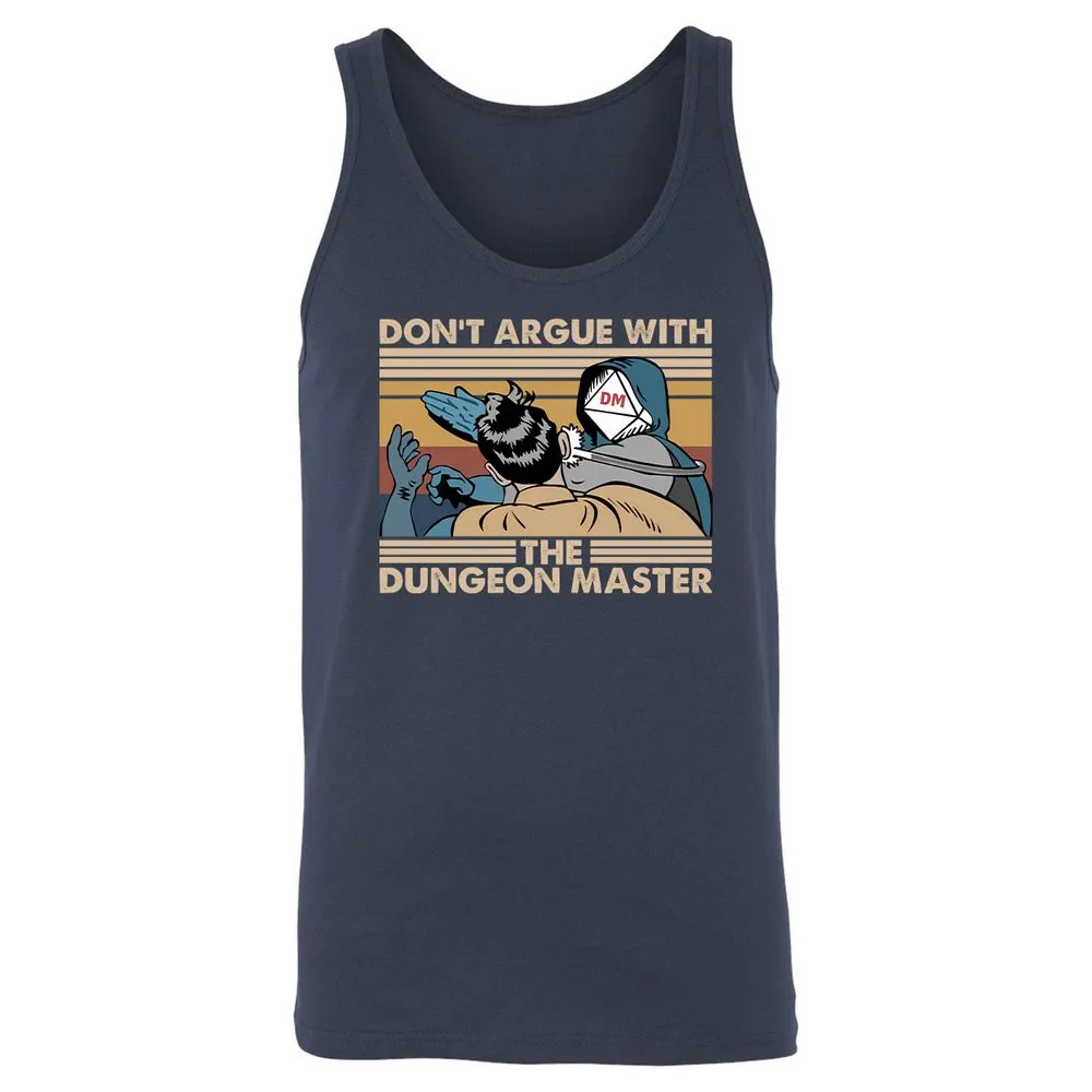 Don't Argue With The DM Unisex Jersey Tank - Navy - 2