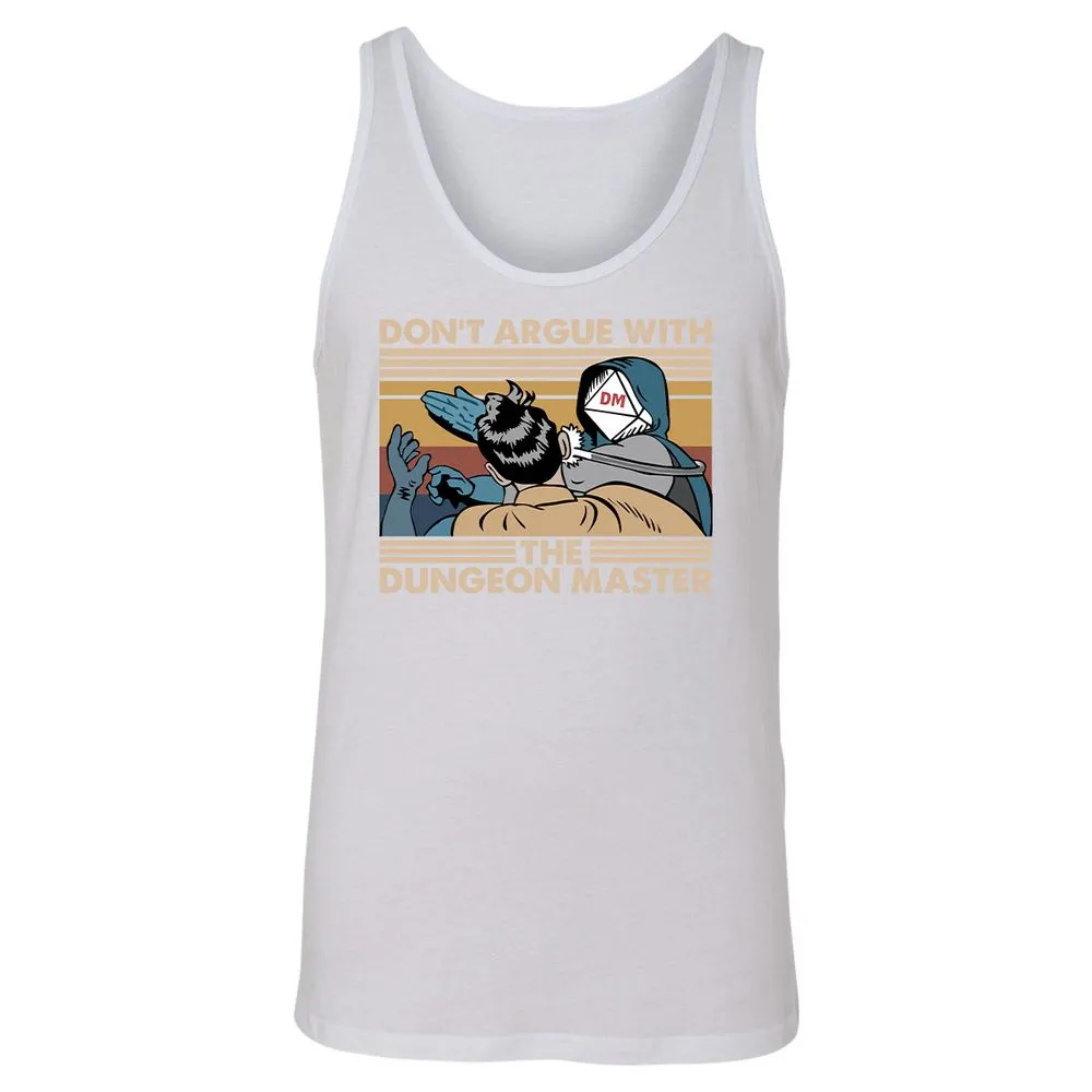 Don't Argue With The DM Unisex Jersey Tank - White - 14