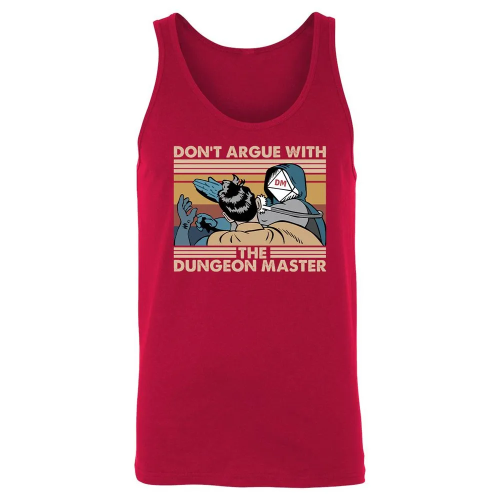 Don't Argue With The DM Unisex Jersey Tank - Red - 11