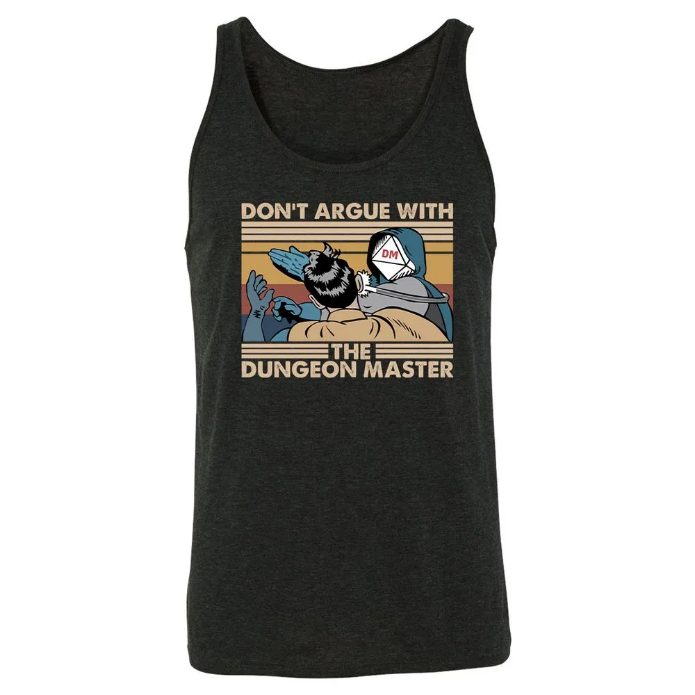 Don't Argue With The DM Unisex Jersey Tank - Charcoal Black Triblend - 5