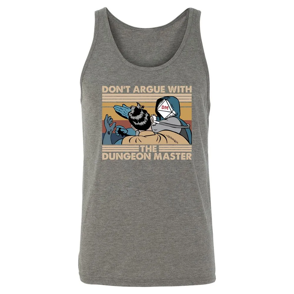 Don't Argue With The DM Unisex Jersey Tank - Grey Triblend - 8