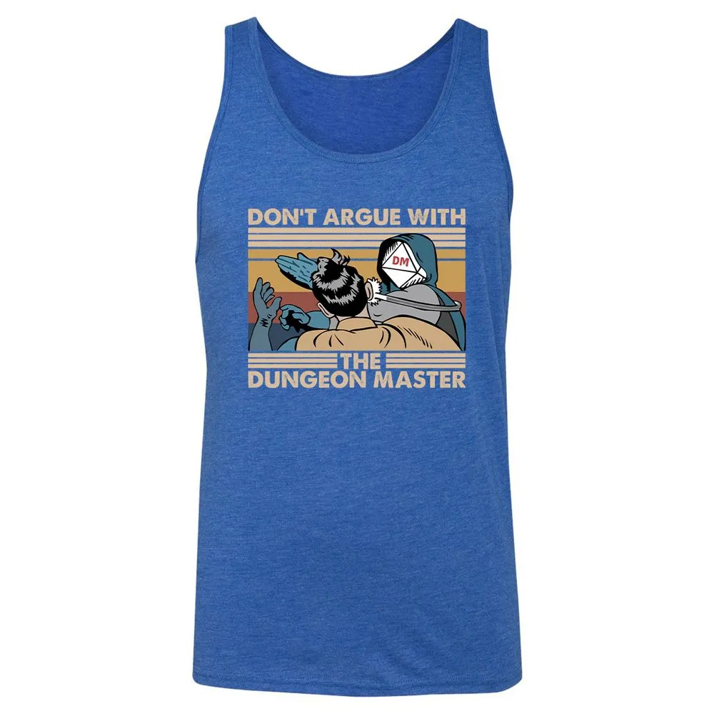 Don't Argue With The DM Unisex Jersey Tank - True Royal Triblend - 12