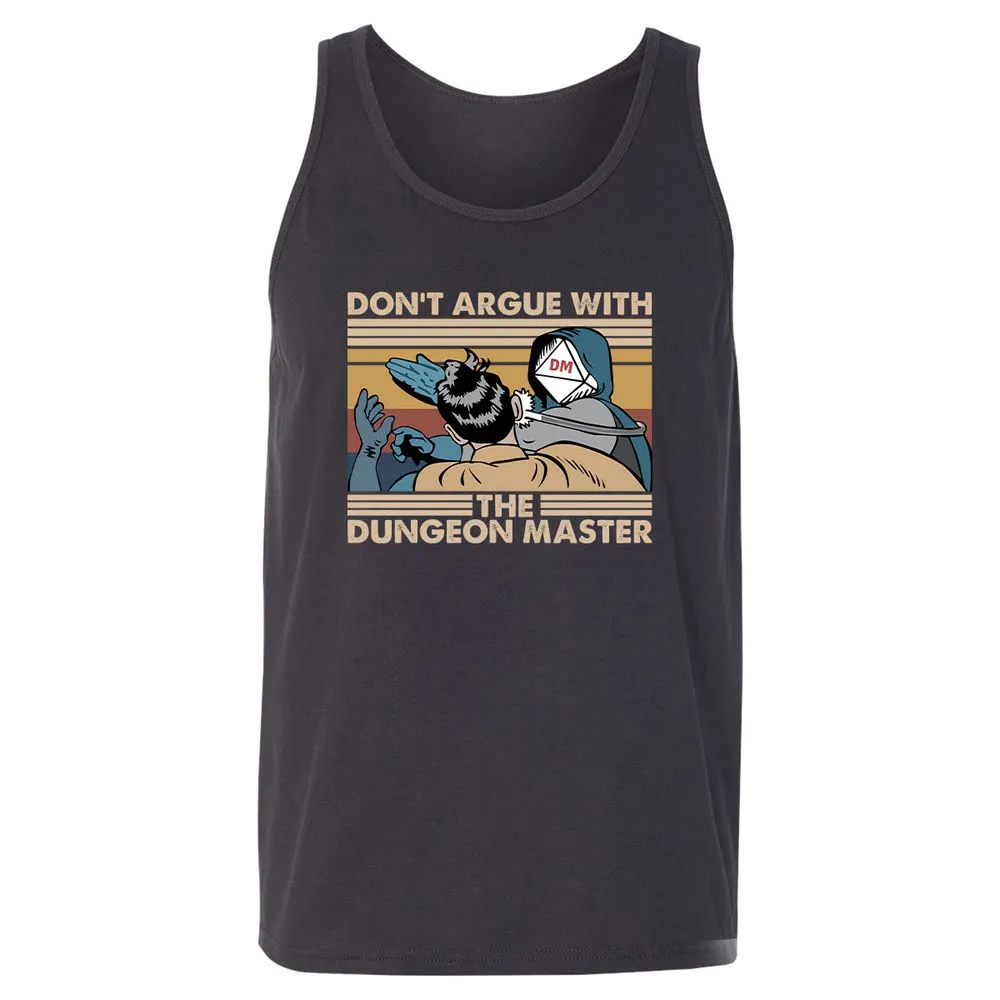 Don't Argue With The DM Unisex Jersey Tank - Dark Grey - 7