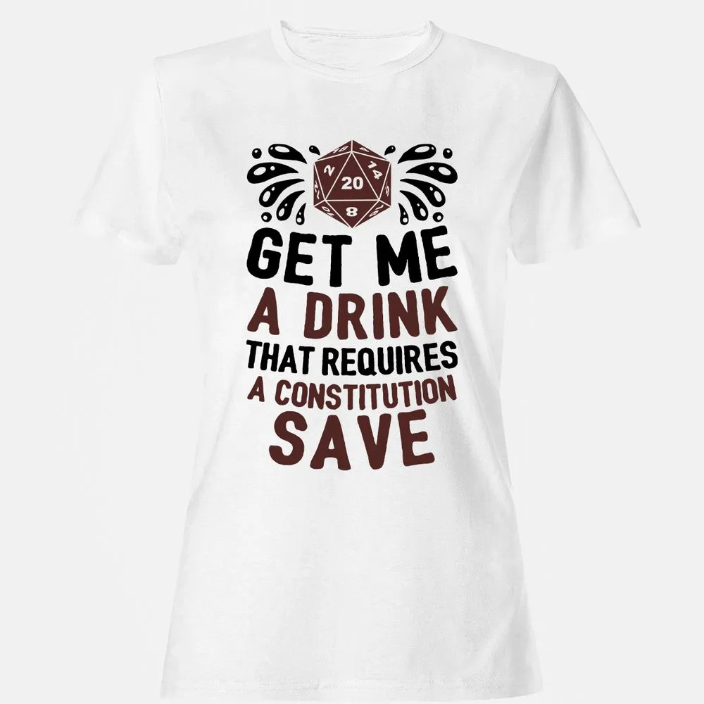 Get Me A Drink Women's T-Shirt - White - 1
