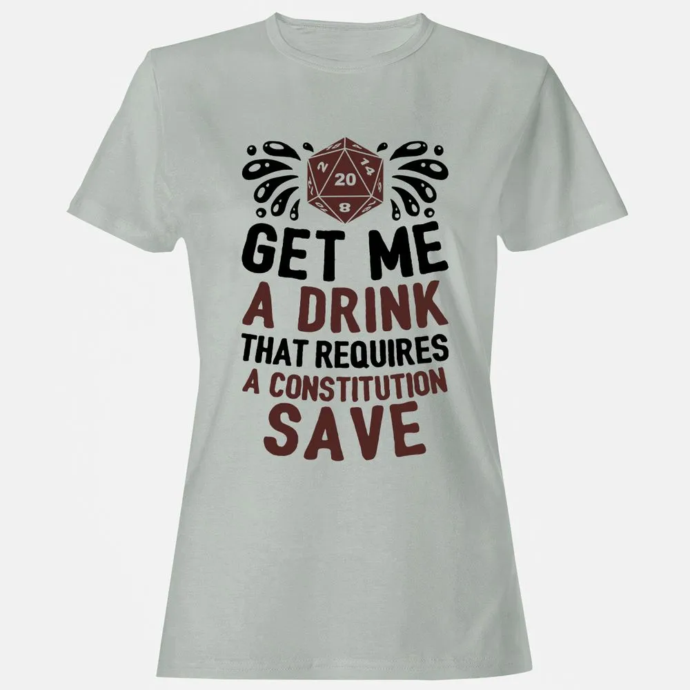 Get Me A Drink Women's T-Shirt - Ash - 2