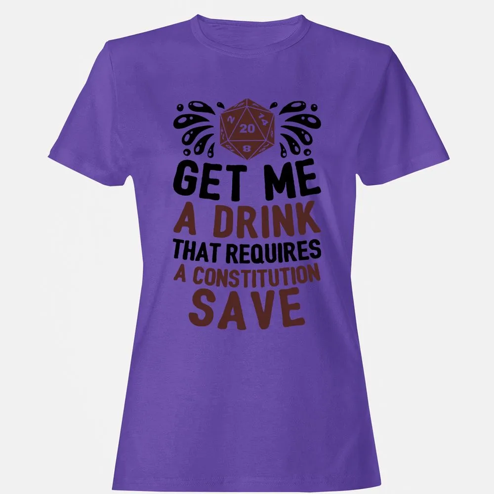 Get Me A Drink Women's T-Shirt - Purple - 12