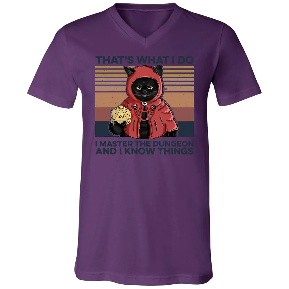 I Master The Dungeons Unisex V-Neck T-Shirt - Team Purple - 2