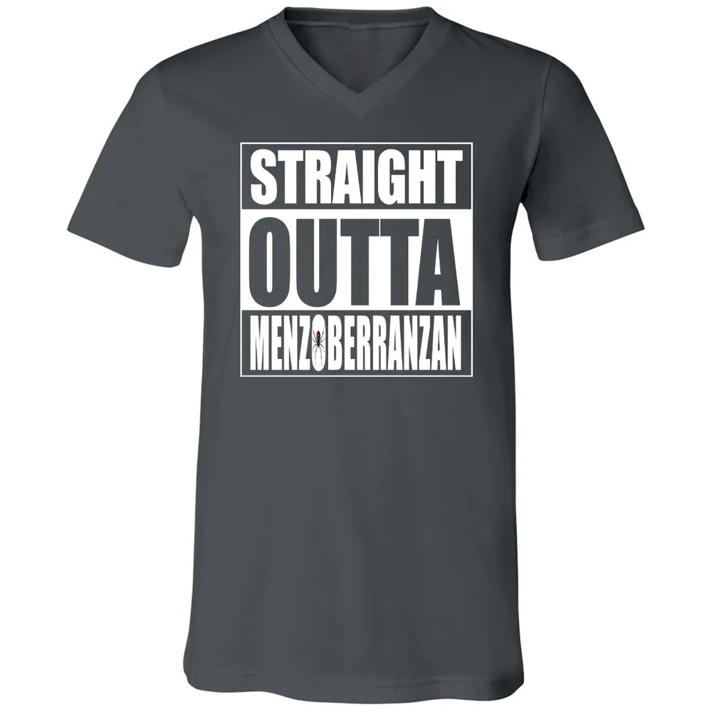 Straight Outta Menzoberranzan Unisex V-Neck T-Shirt - Asphalt - 12