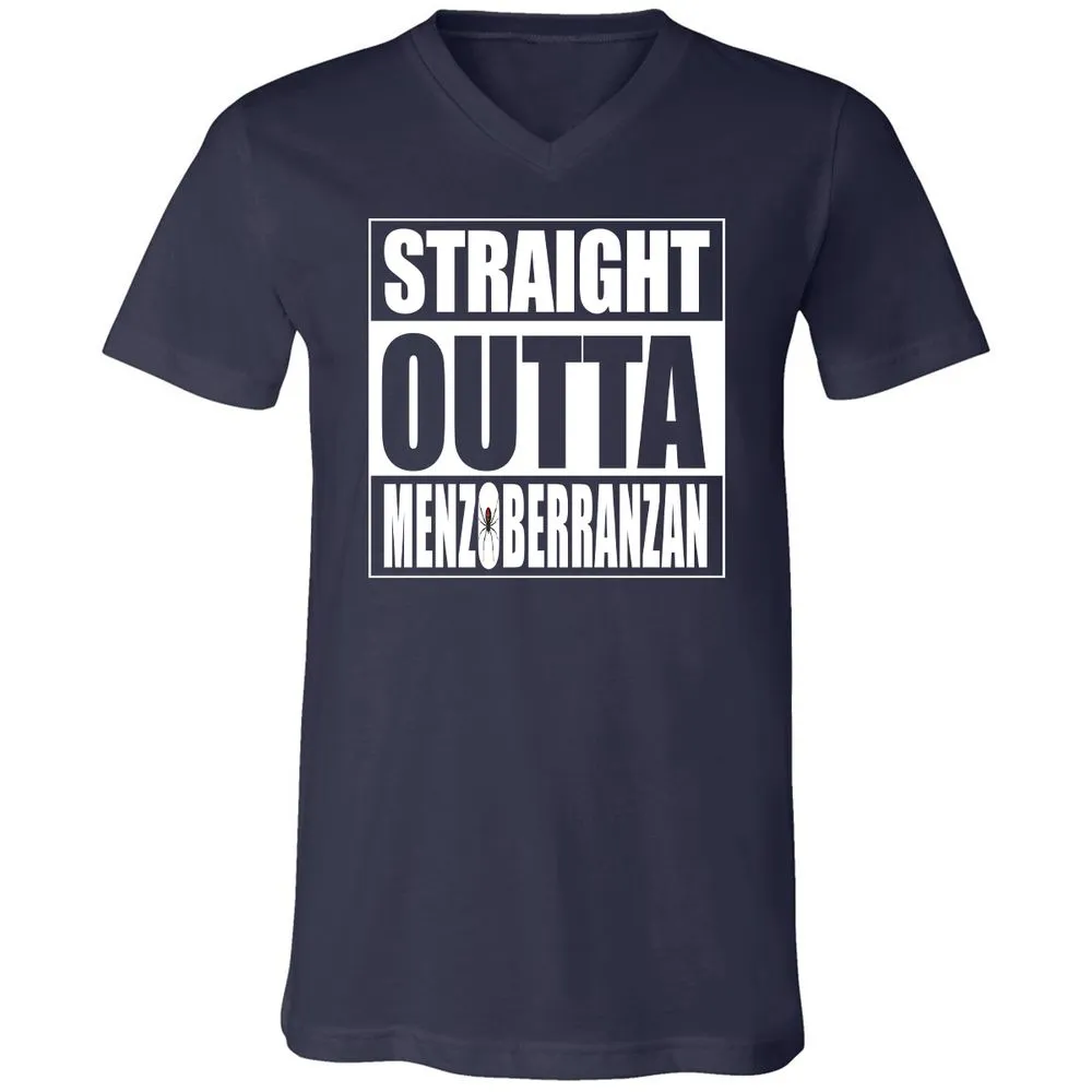 Straight Outta Menzoberranzan Unisex V-Neck T-Shirt - Navy - 2