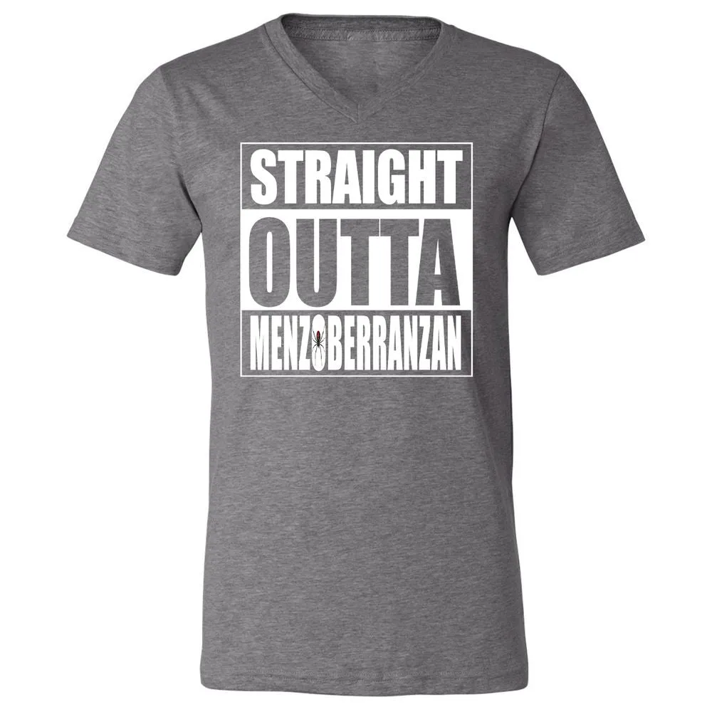 Straight Outta Menzoberranzan Unisex V-Neck T-Shirt - Deep Heather - 13