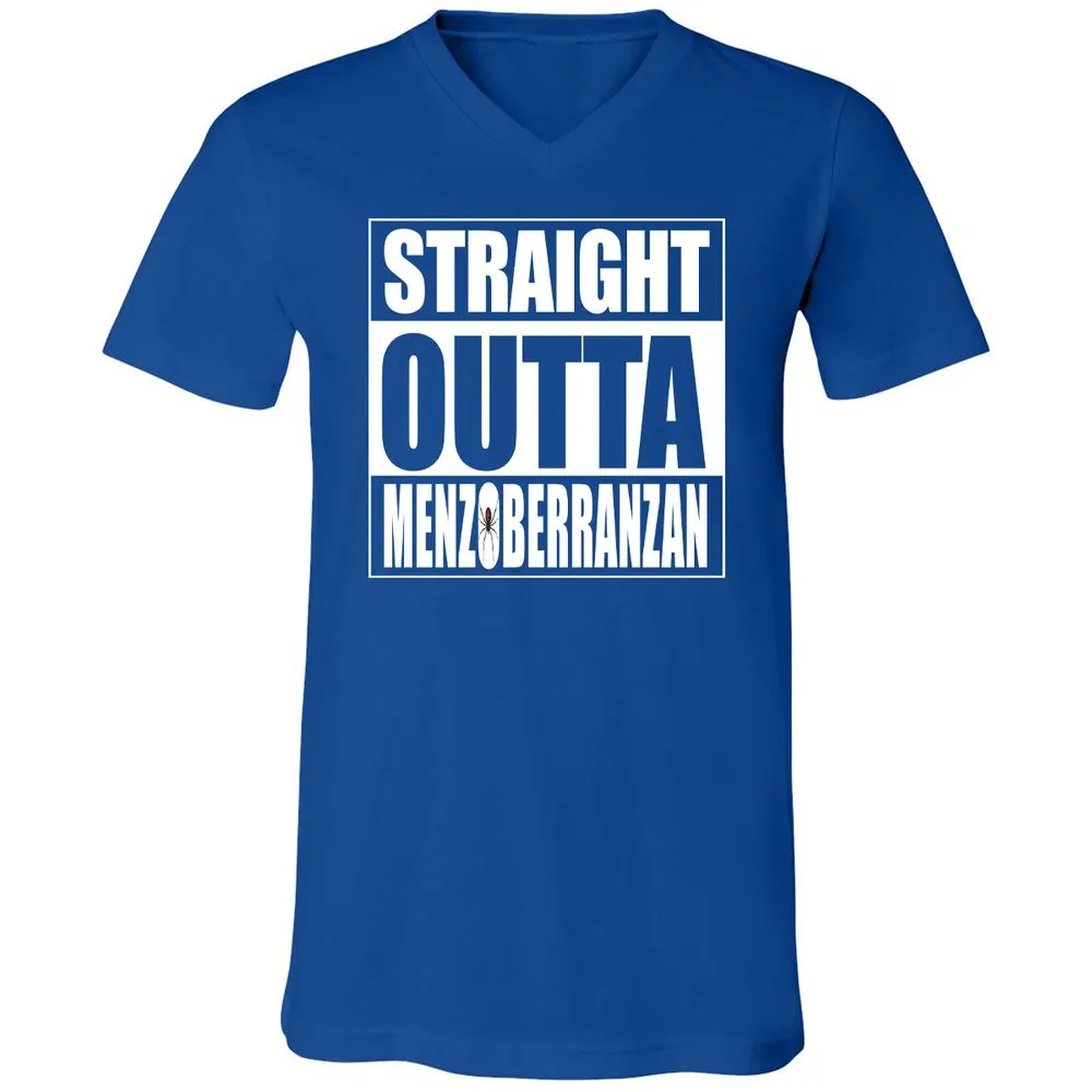 Straight Outta Menzoberranzan Unisex V-Neck T-Shirt - True Royal - 4