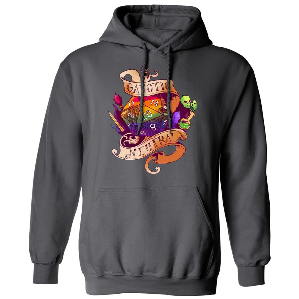 Gayotic Neutral Classic Unisex Hoodie - Charcoal - 7