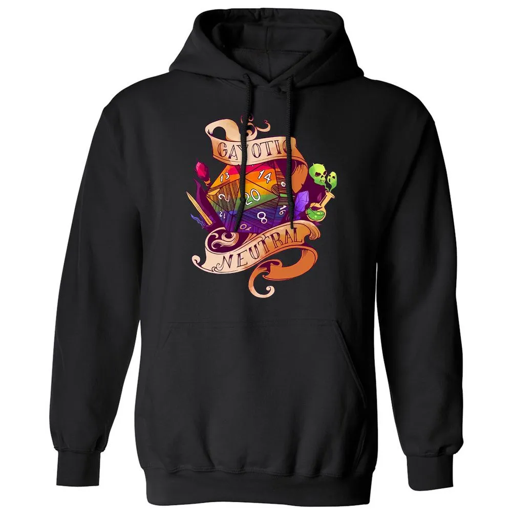 Gayotic Neutral Classic Unisex Hoodie - Black - 11